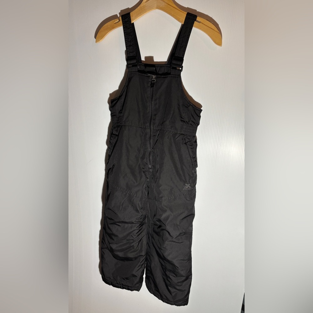 Kids Black Snow Bib Overalls